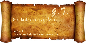 Gottstein Tamás névjegykártya