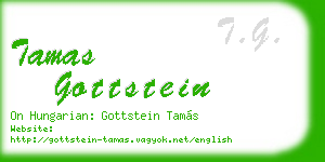 tamas gottstein business card