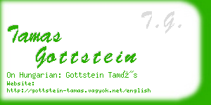tamas gottstein business card